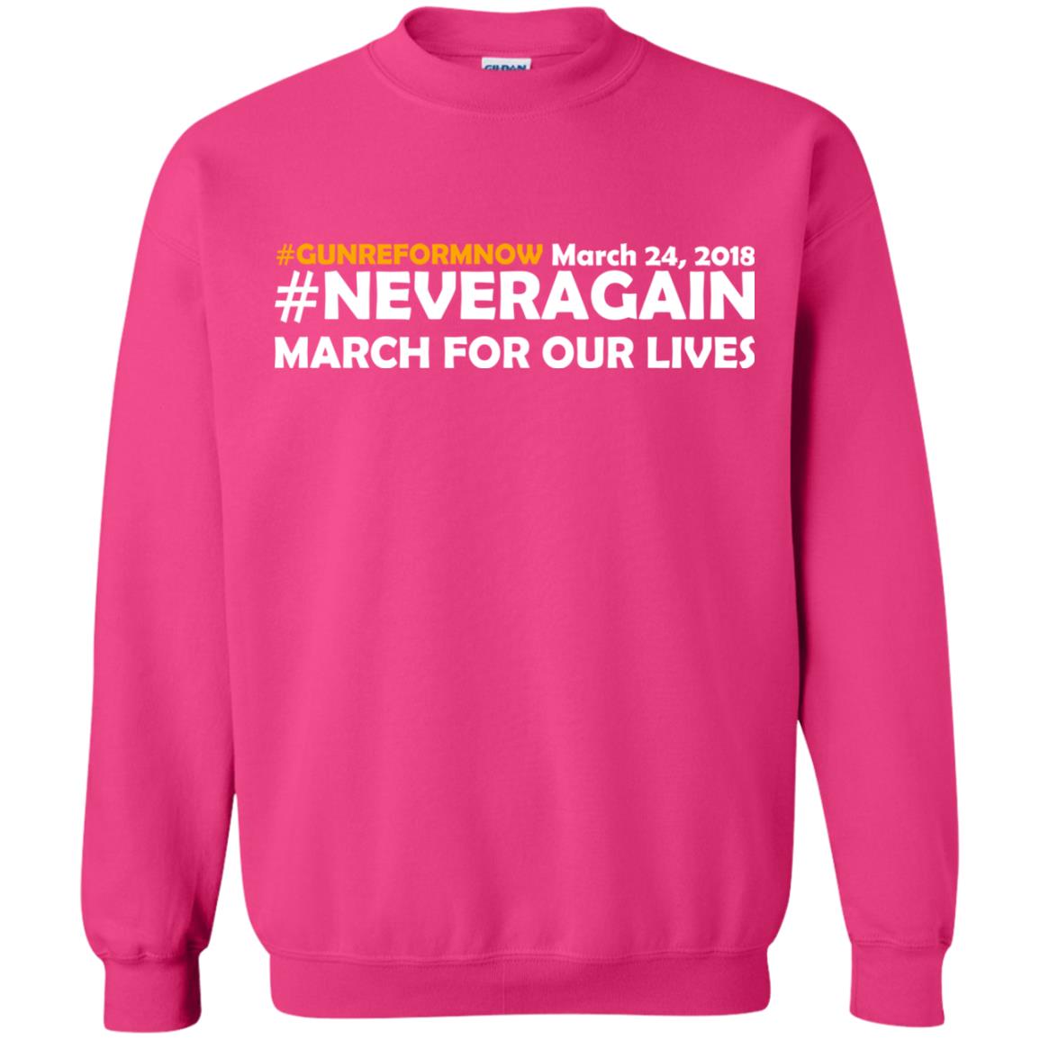 Anti Gun T-shirt Gun Reform Now Never Again March For Our Lives March 24 2018 Heliconia