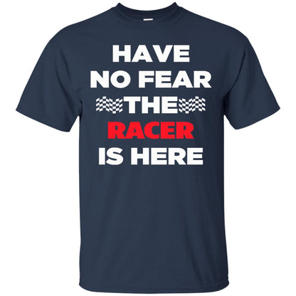 Racing Lover T-shirt Have No Fear The Racer Is Here Navy