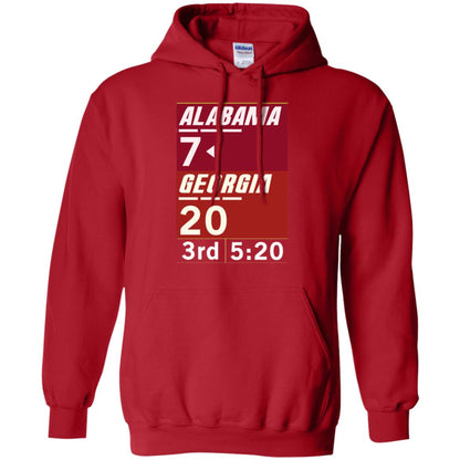Football Lover T-shirt Alabama 26-23 Comeback Win 2-sided Red
