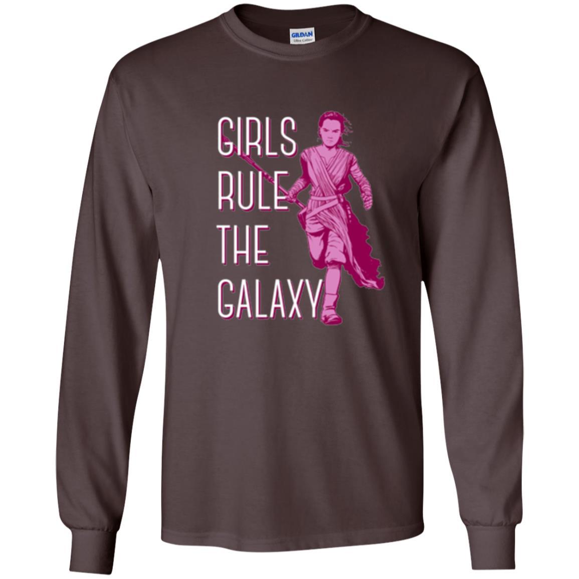 Film T-shirt Girls Rule The Galaxy T-shirt Dark Chocolate