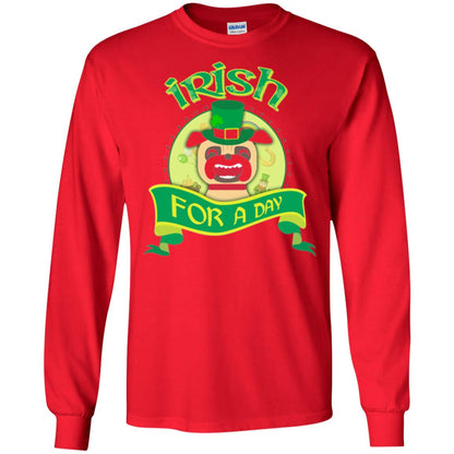 Saint Patrick_s Day T-shirt Amazing I_m Irish Pug Red