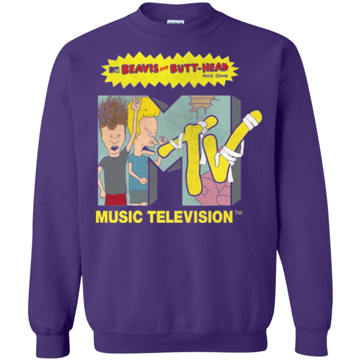 Mtv Logo T-shirt Beavis And Butt Head Purple