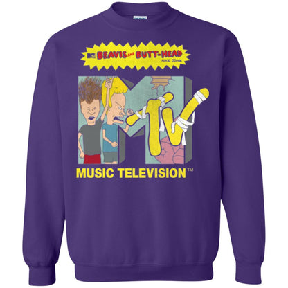 Mtv Logo T-shirt Beavis And Butt Head Purple