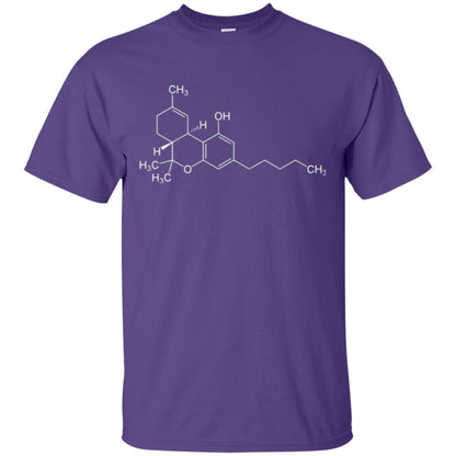 Chemistry T-shirt Molecule Tetrahydrocannabinol Purple