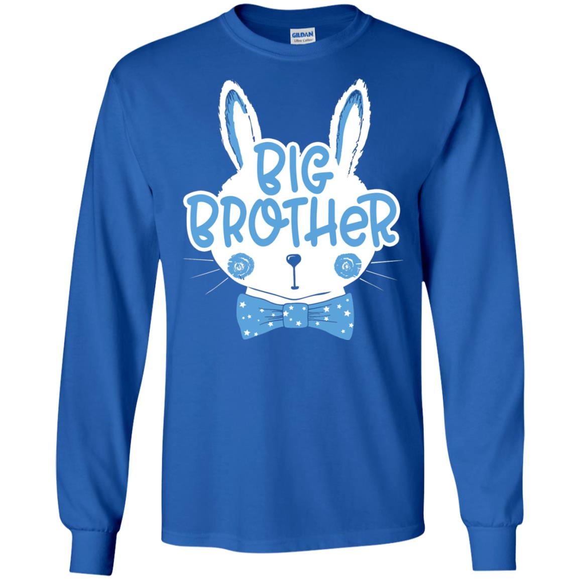Easter Bunny Big Brother Blue Easter T-shirt Royal