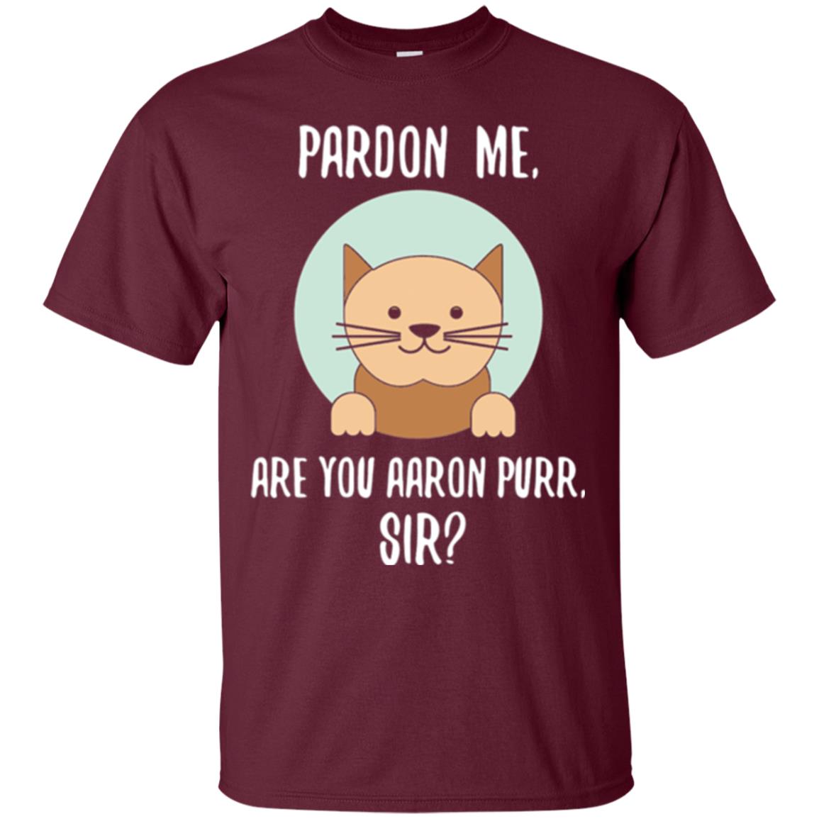 The Hamilton Cat T-shirt Pardon Me Maroon