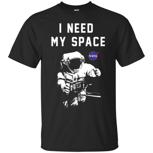 Astronaut T-shirt I Need My Space T-shirt Black