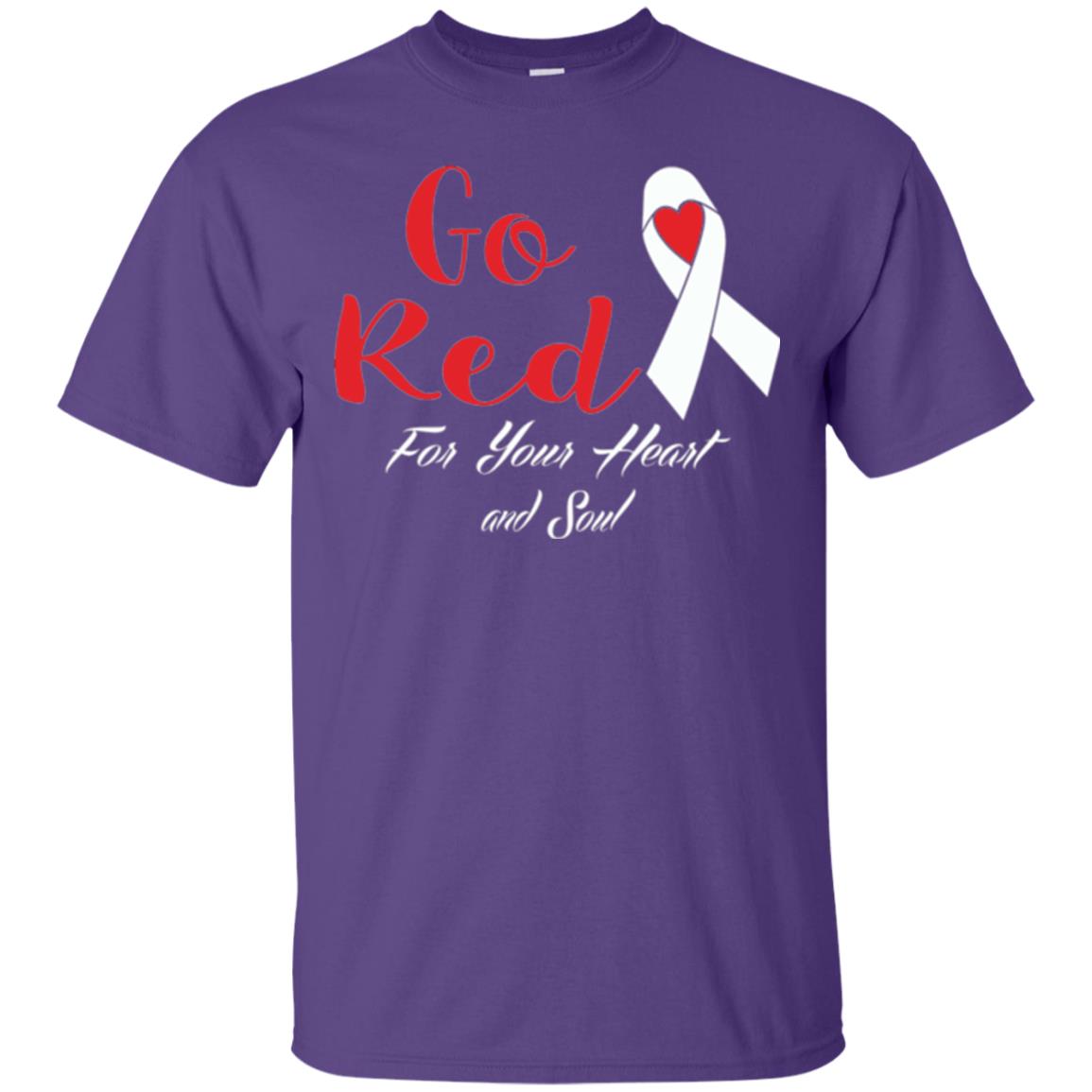 National Wear Red Day T-shirt Go Red For Your Heart And Soul Purple