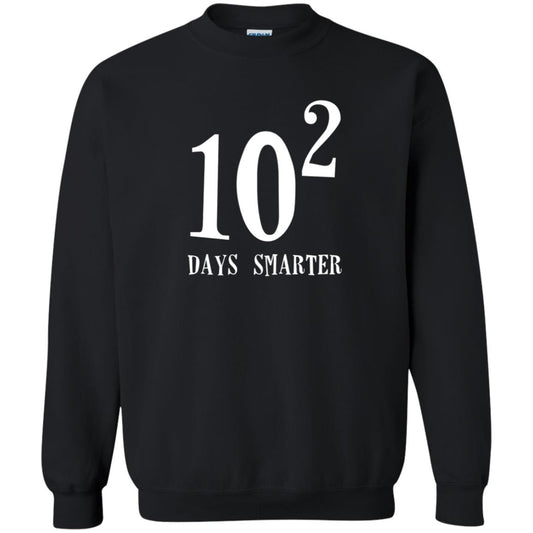 Funny Math 100th Day T-shirt 10 Squared Is 100 Days Smarter Black