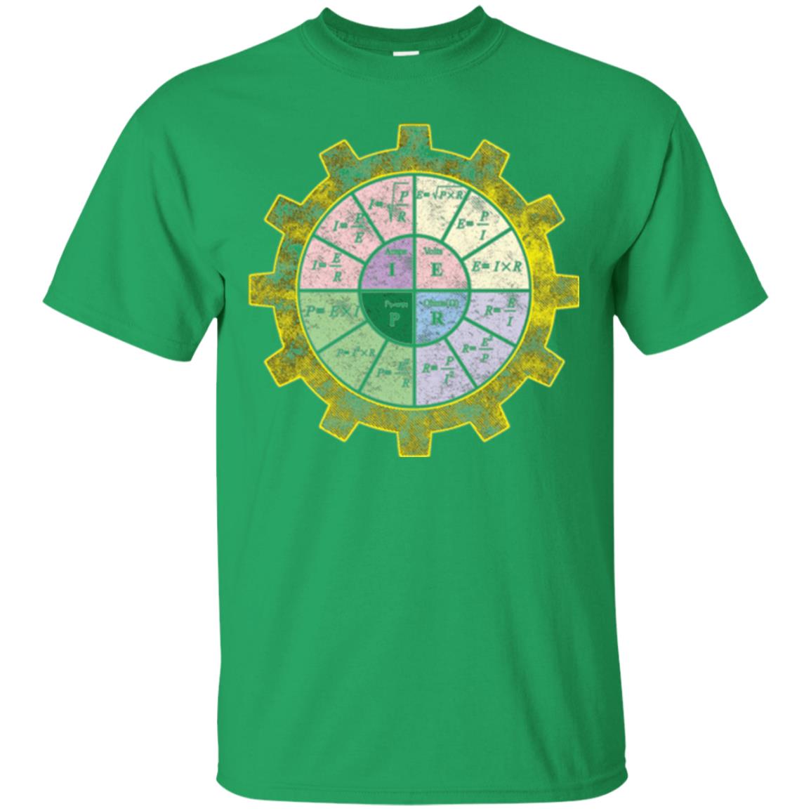Ohms Law Shirt-ohms Law Diagram Electrical Engineer T-shirt Irish Green