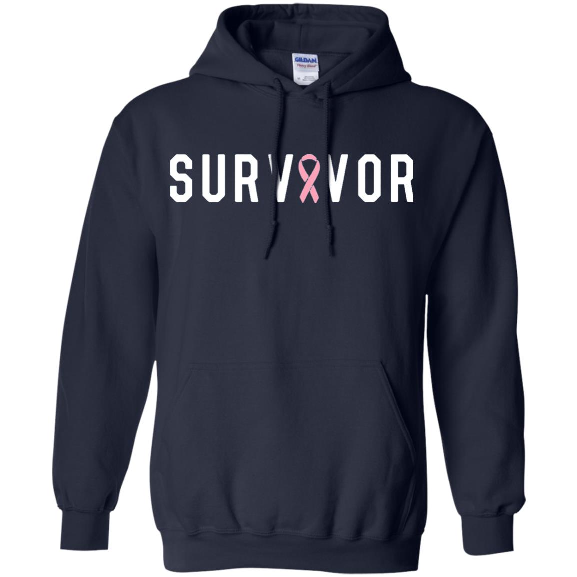 Breast Cancer Survivor We Did It T-shirt Pink Ribbon Navy