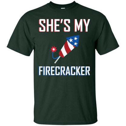 She_s My Firecracker Shirt For Mens Forest