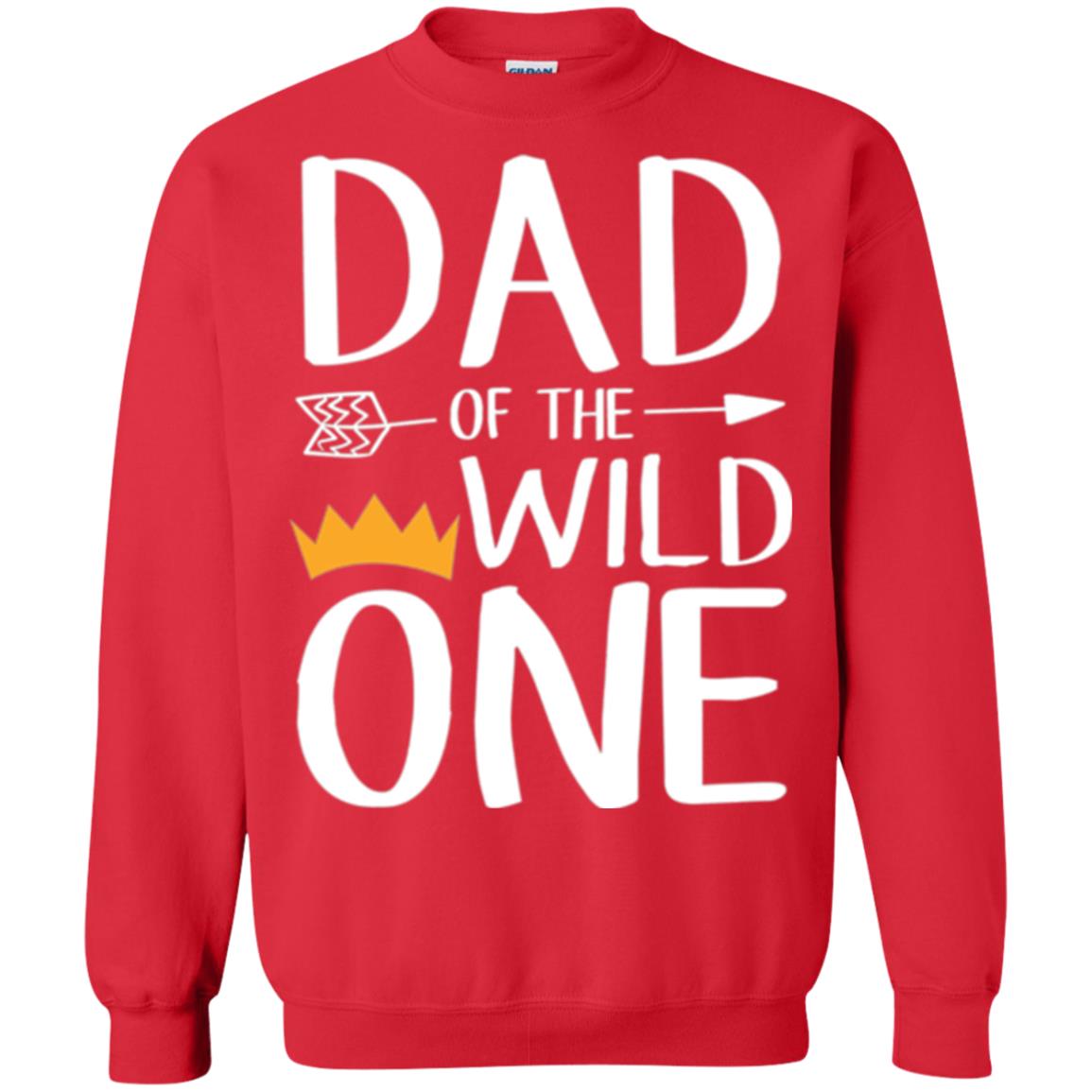 Dad Of The Wild One Daddy T-shirt Red