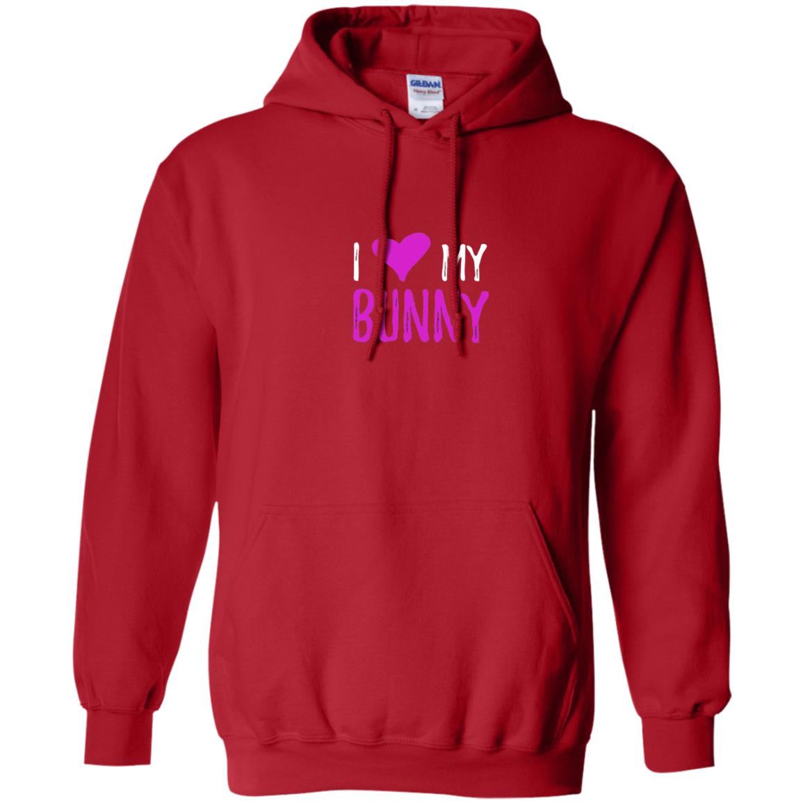 Bunny Rabbit Mom Shirt I Love My Bunny Red