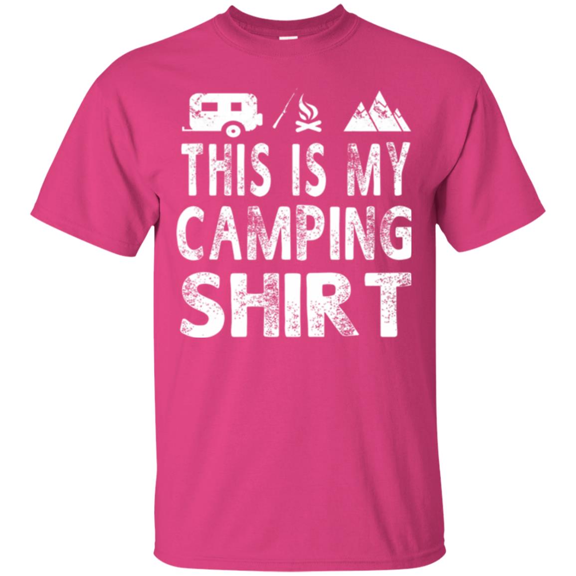 Funny Camper Gift T-shirt This Is My Camping Shirt Heliconia