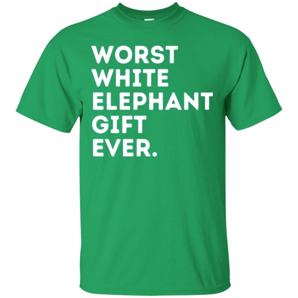 Best Worst White Elephant T-shirt Irish Green