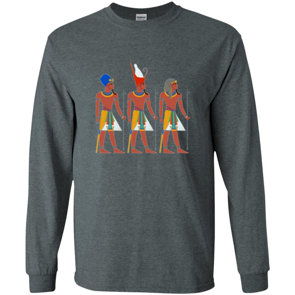 Ancient Egypt Pharaoh Art T-shirt Dark Heather