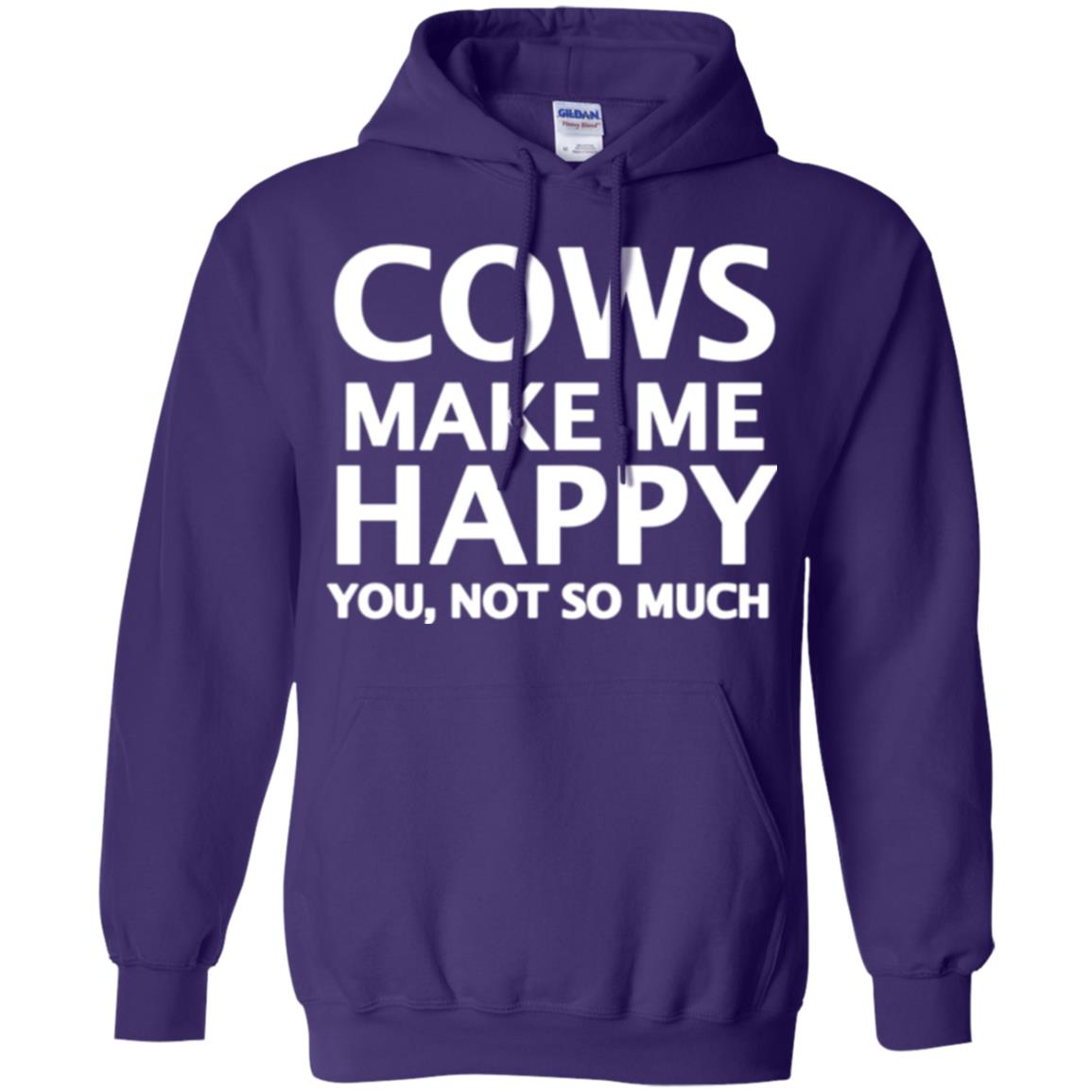 Cow Lovers T-shirt Cows Make Me Happy You Not So Much Purple