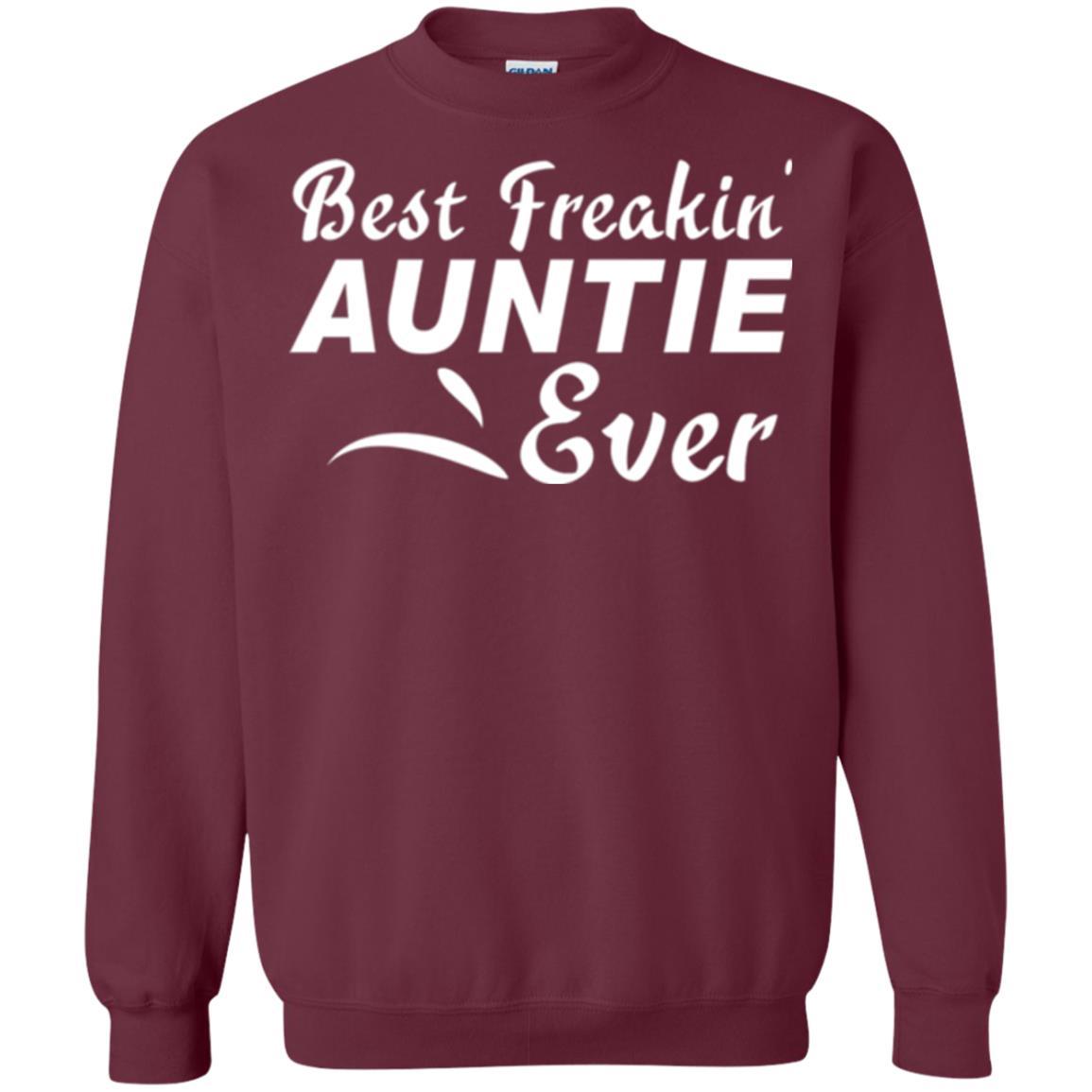 Aunt T-shirt Best Freakin' Auntie Ever Maroon
