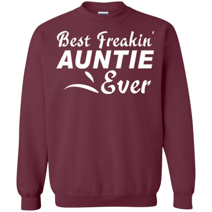 Aunt T-shirt Best Freakin' Auntie Ever Maroon