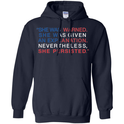 Human_s Right T-shirt She Was Warned Nevertheless She Persisted Navy
