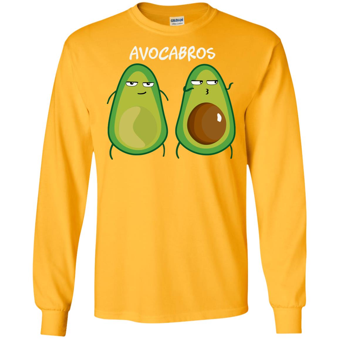 Funny Avocado T-shirt For Bros And Vegans Gold