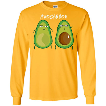 Funny Avocado T-shirt For Bros And Vegans Gold