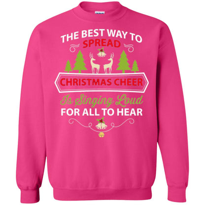 Christmas T-shirt Spread Christmas Cheer Singing Loud For All To Hear Heliconia