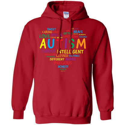 Autism Heart Autism Awareness T-shirt Red