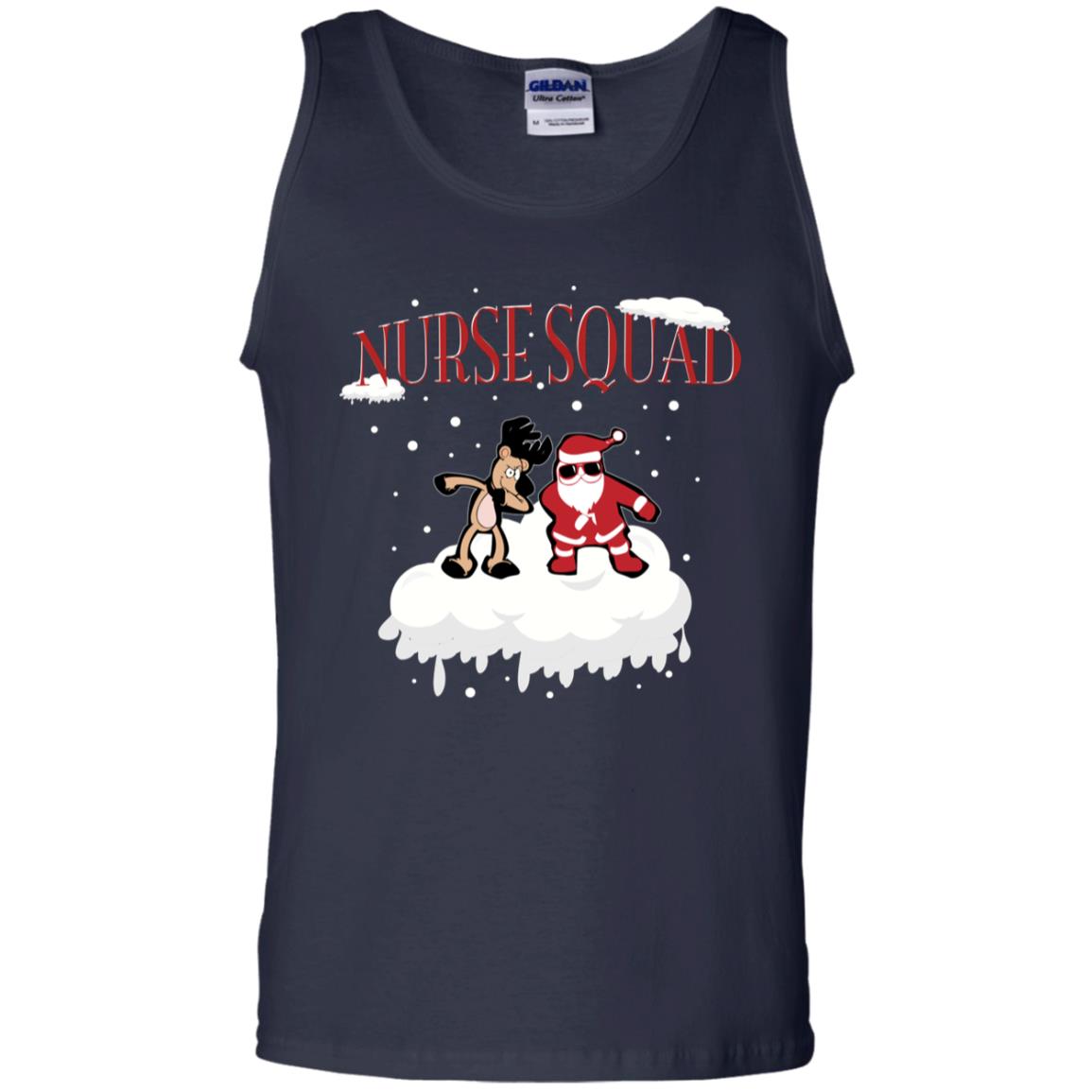 Nurse Squad Nursing X-mas Gift Shirt Navy