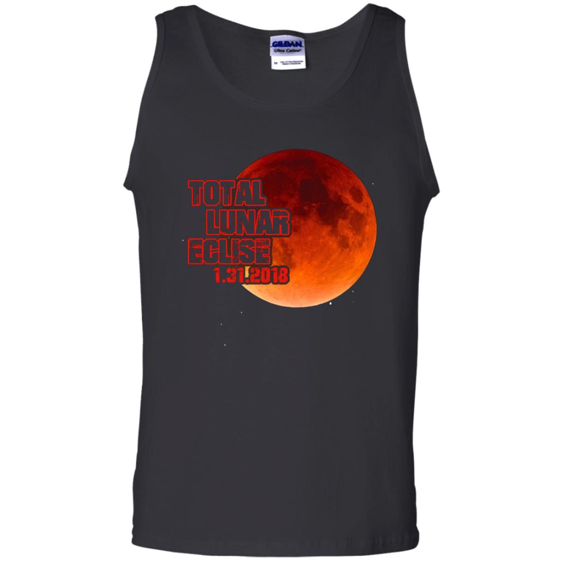 Blood Moon T-shirt Total Lunar Eclipse 1.31.2018 Black