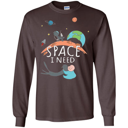 Funny Astronaut Universe Pun T-shirt I Need Space Dark Chocolate