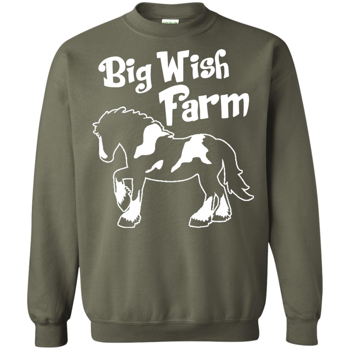 Big Wish Farm Horse Shirt Military Green