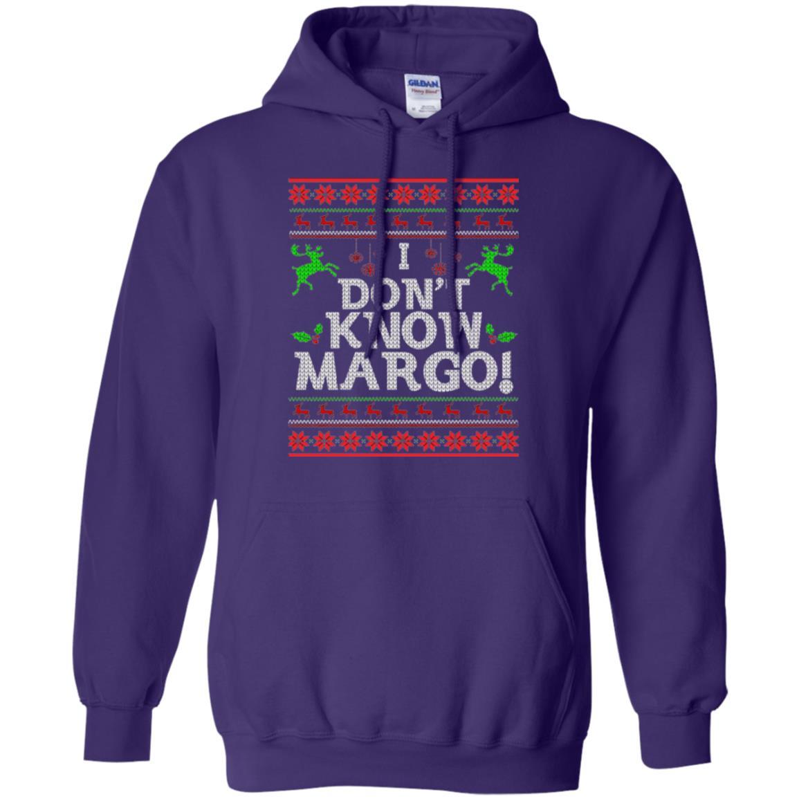 Christmas T-shirt I Don't Know Margo Purple
