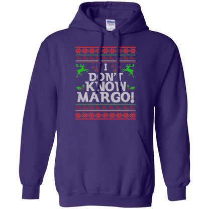 Christmas T-shirt I Don't Know Margo Purple