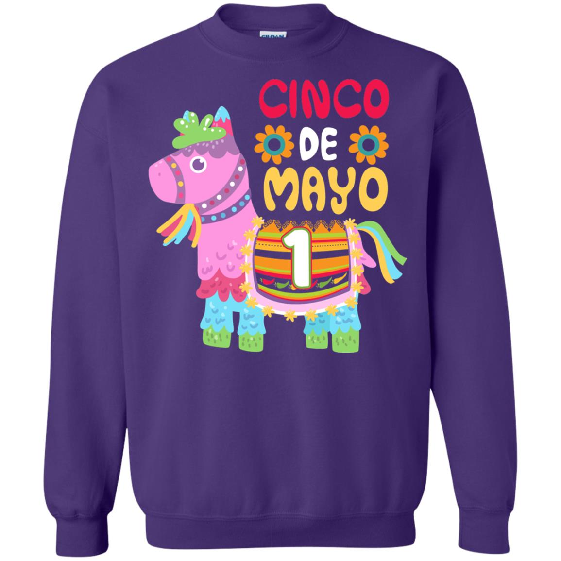 Cinco De Mayo Pinata Jockeys Horse Race 1st Birthday T-shirt Purple