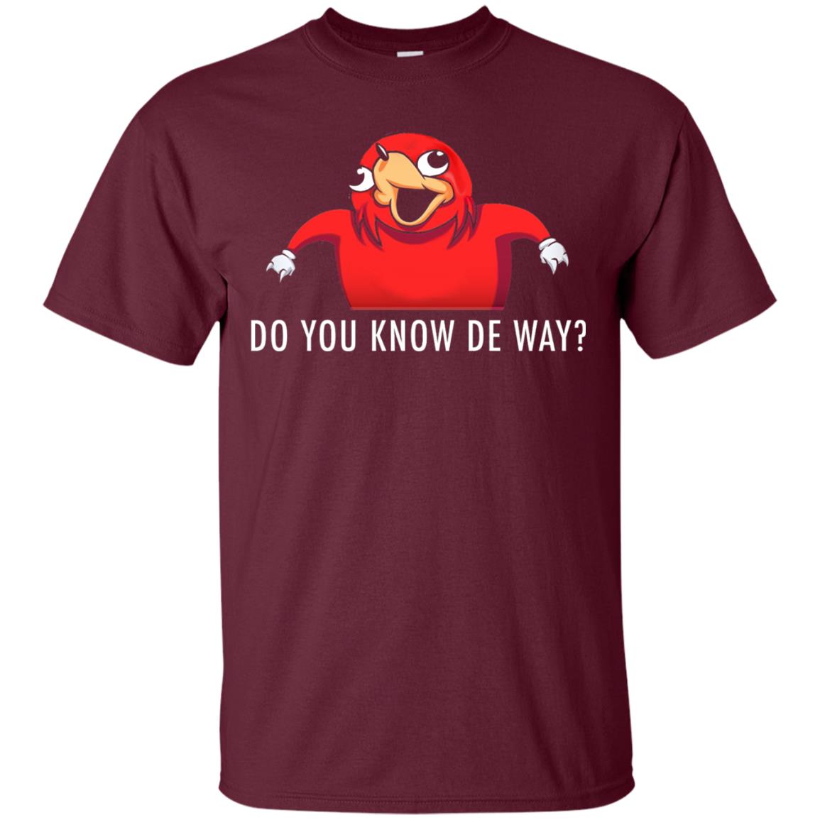 Do You Know De Way T-shirt Maroon