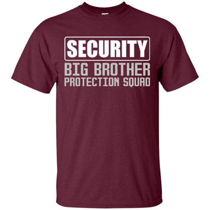 Family T-shirt Security Big Brother Protection Squad Maroon