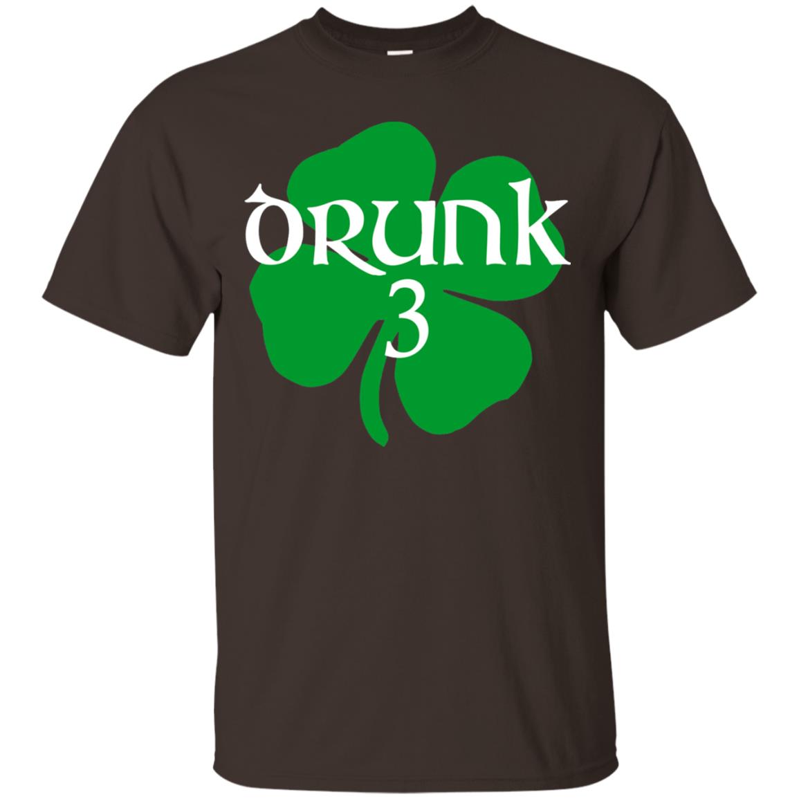 Drunk 3 Lucky Thing St. Patrick_s Day Irish T-shirt Dark Chocolate