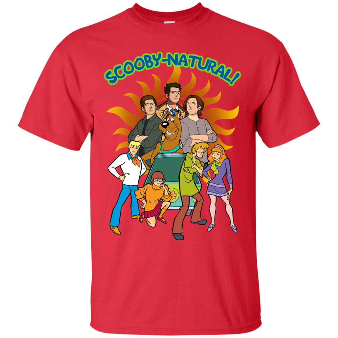 Scooby Natural Mystery Team Cartoon Shirt Red