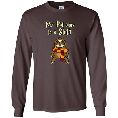 Christmas T-shirt My Patronus Is A Sloth T-shirt Dark Chocolate