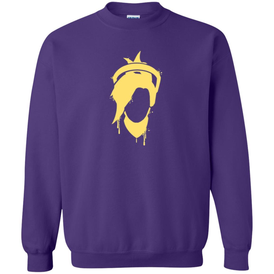 Overwatch Mercy Icon Spray T-Shirt Purple