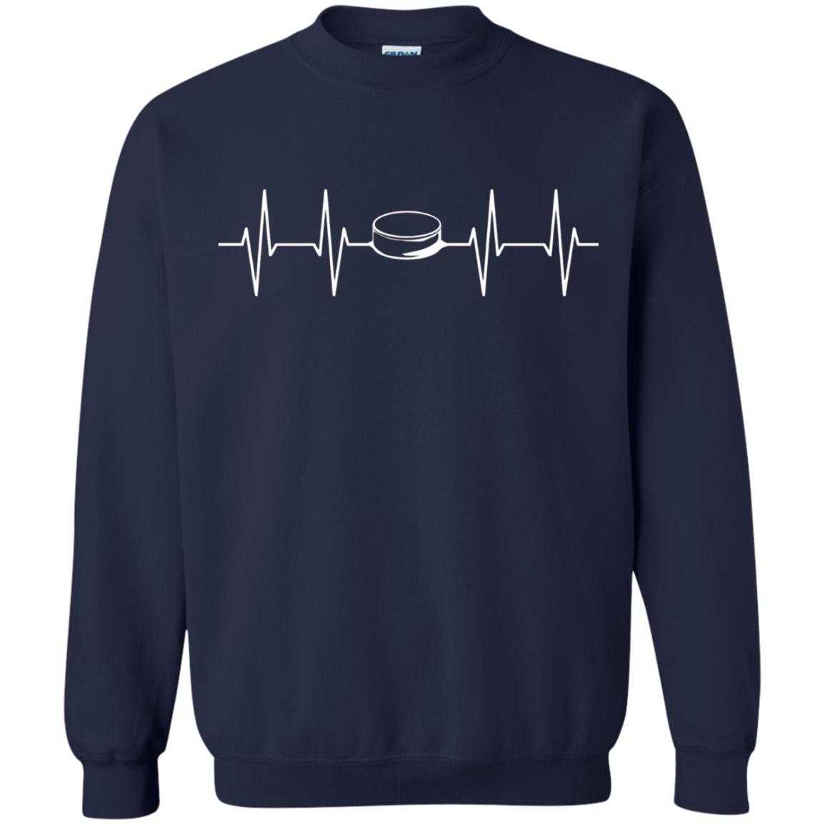 Heartbeat Puck Hockey T-Shirt Navy