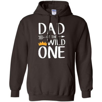Dad Of The Wild One Daddy T-shirt Dark Chocolate