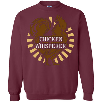 Farmer T-shirt Chicken Whisperer Maroon