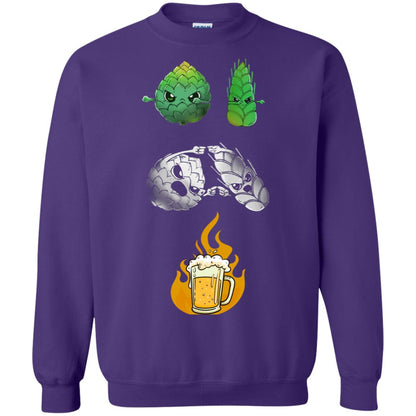 Beer Lover T-shirt Beer Fusion Flags Purple