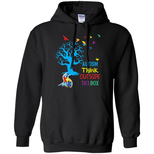 Autism Awareness T-shirt Autism Think Outside Black