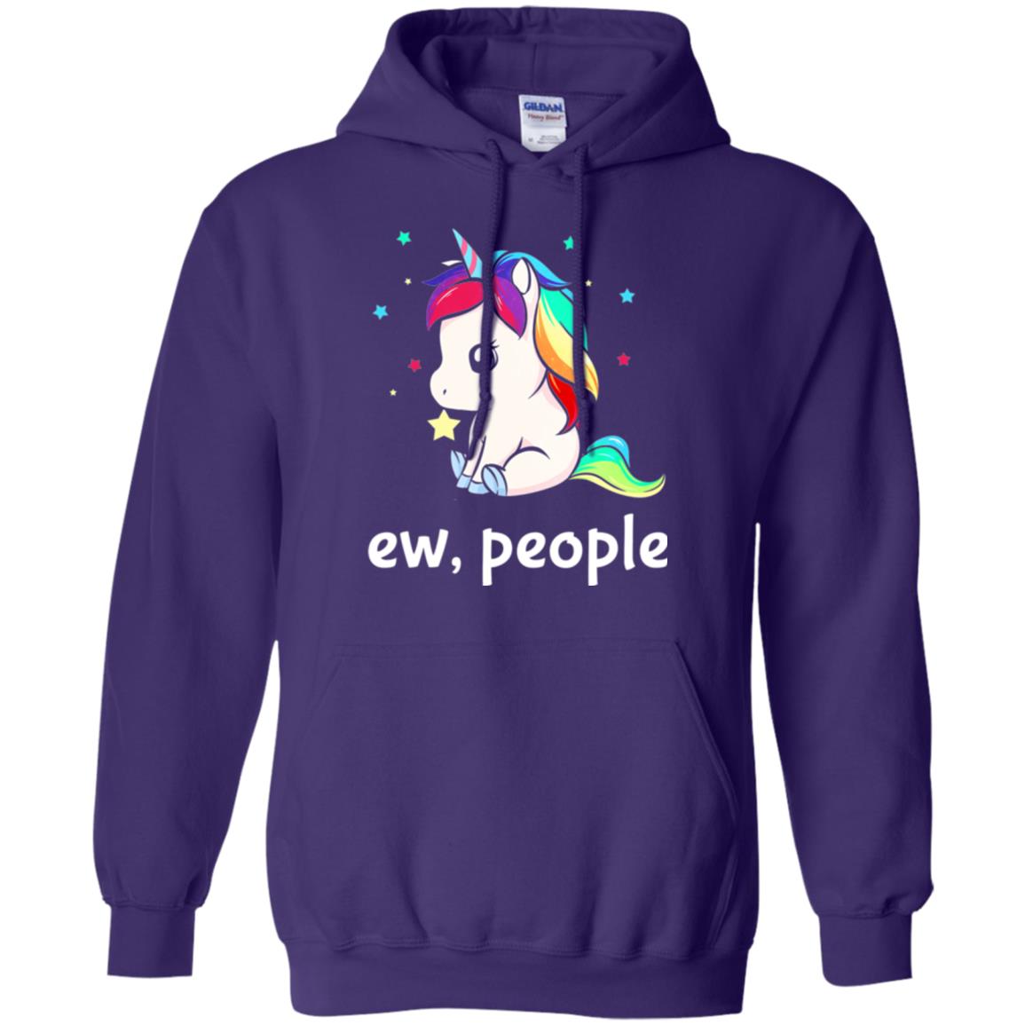 Unicorn Lover T-shirt Ew People T-shirt Purple
