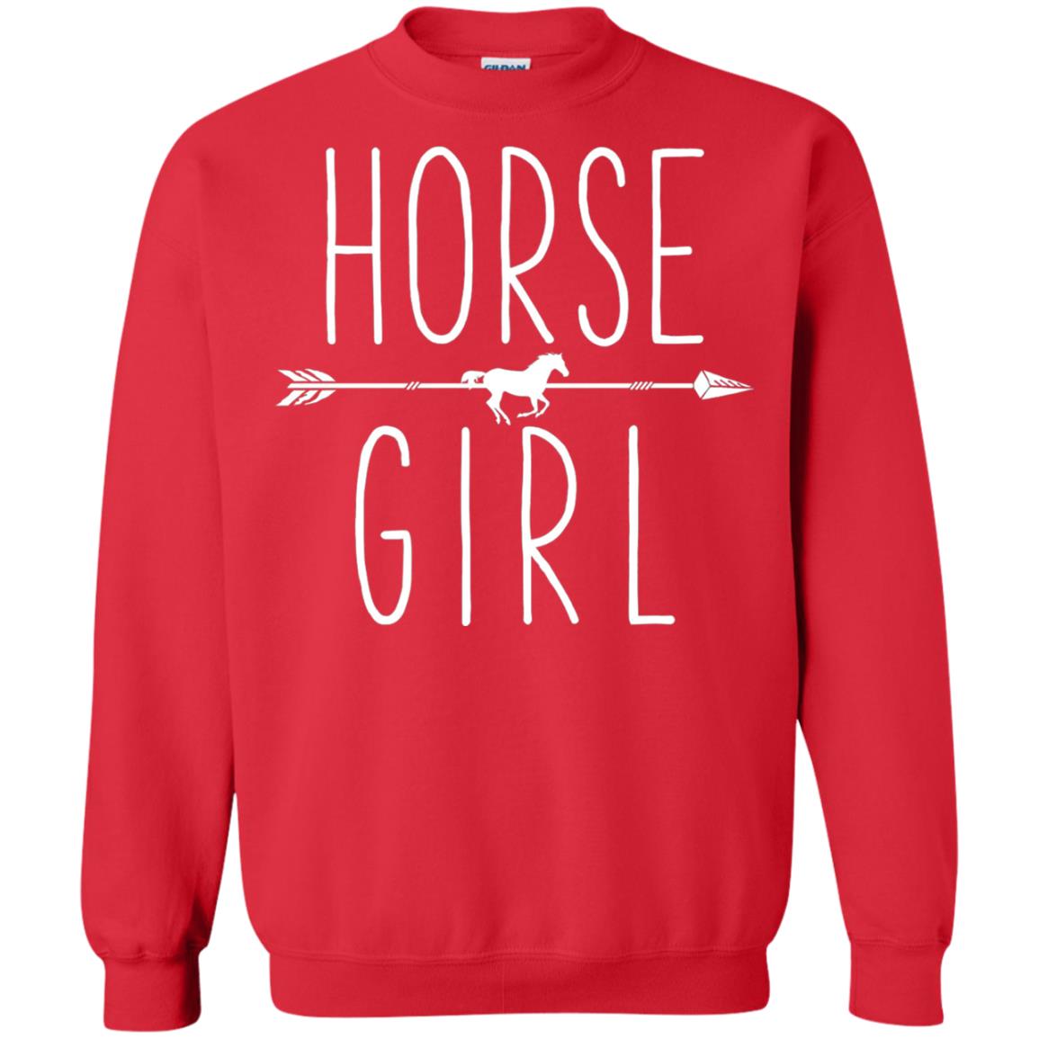 Horse Girl T-shirt I Love My Horses Racing Riding Red