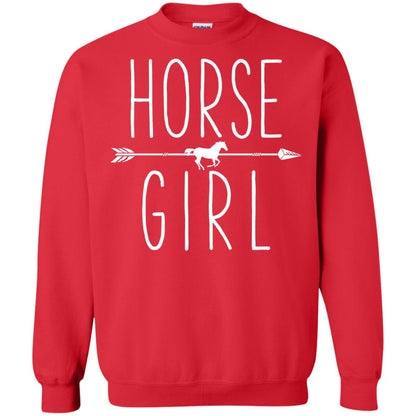 Horse Girl T-shirt I Love My Horses Racing Riding Red